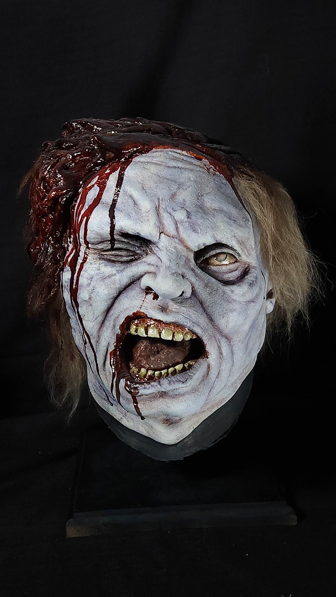 Chopped Latex Zombie Halloween 3/4 Mask