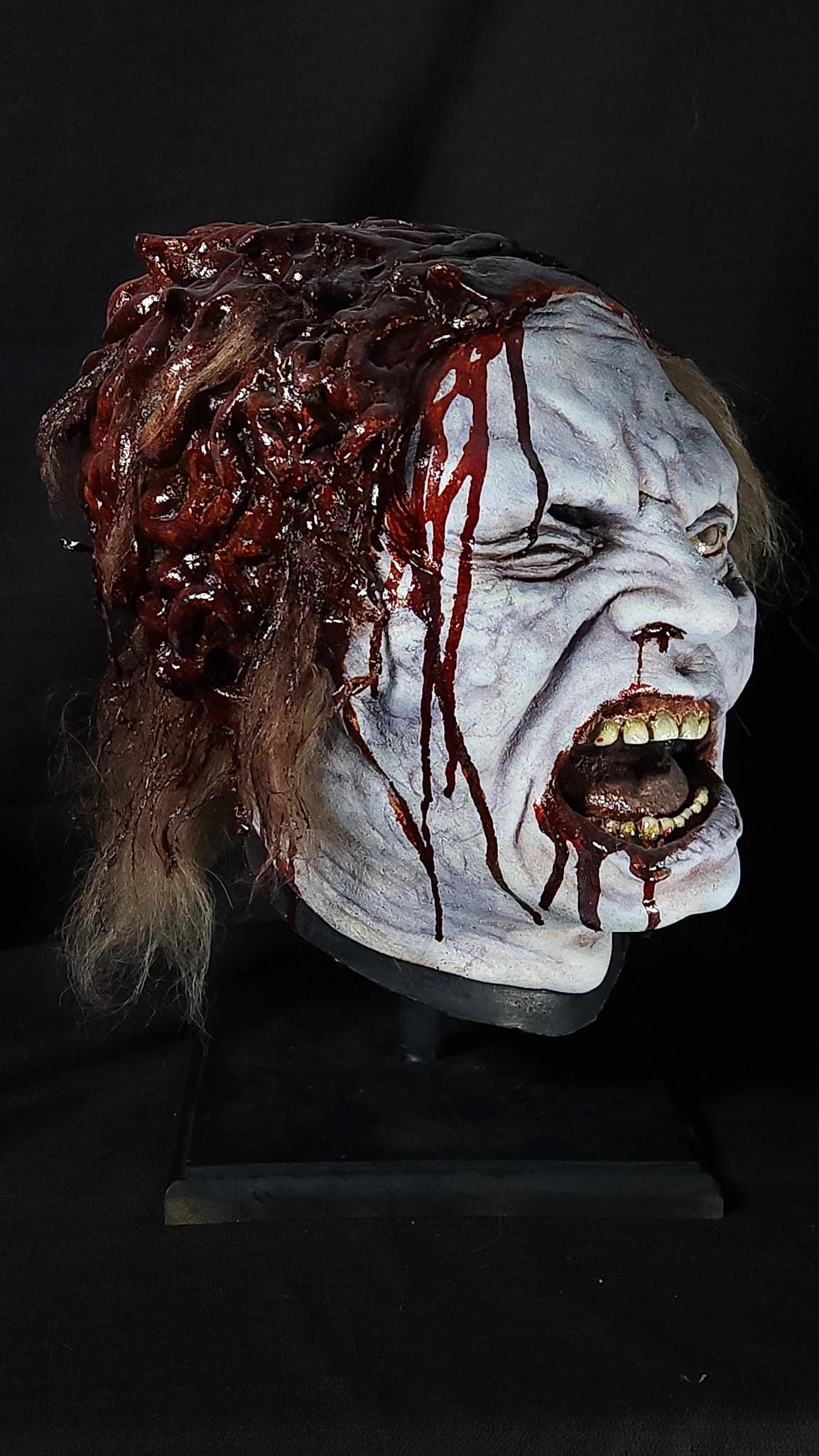 Chopped Latex Zombie Halloween 3/4 Mask