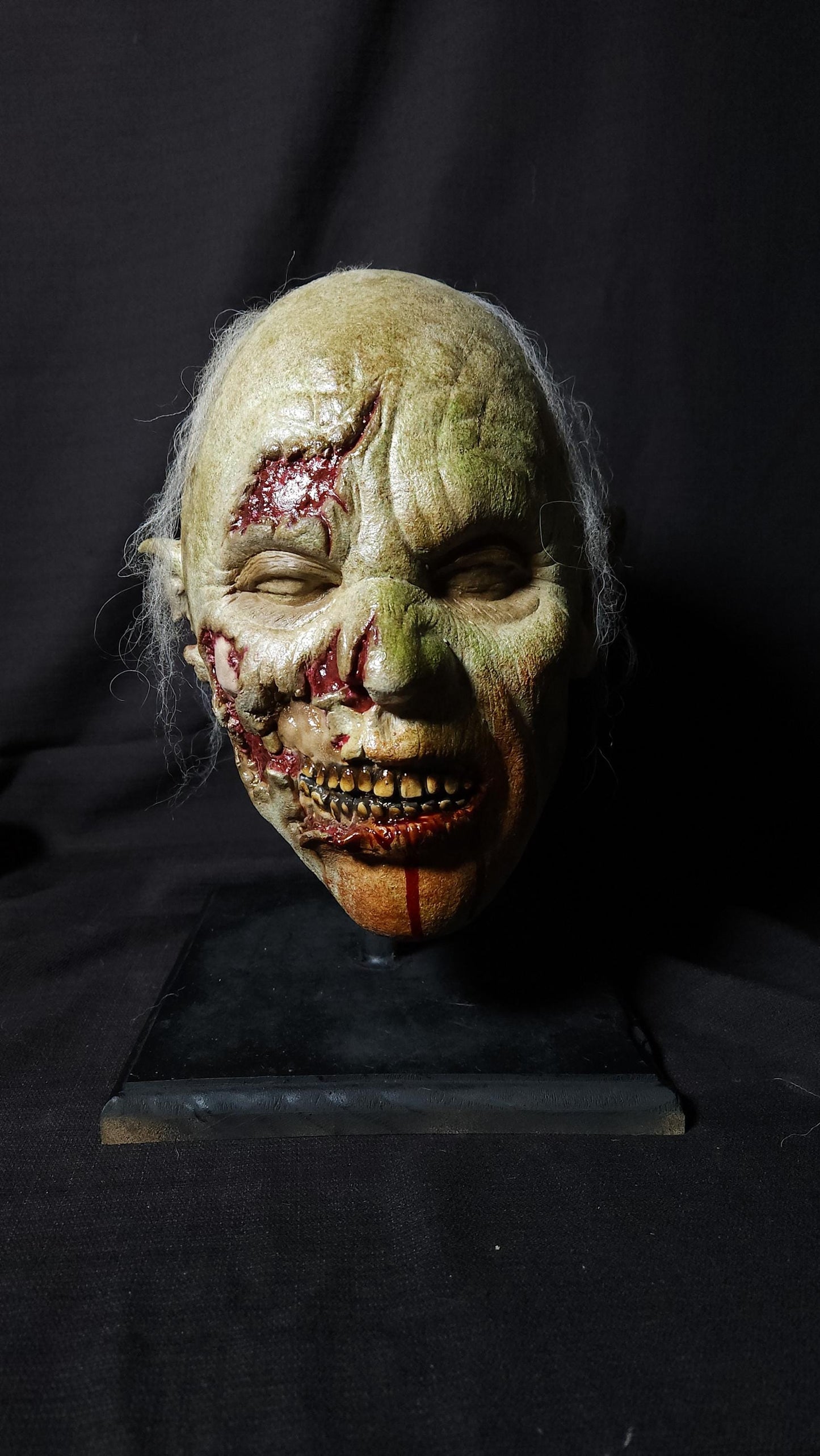 Infected Latex Halloween Zombie Prop Head or Children's Mask