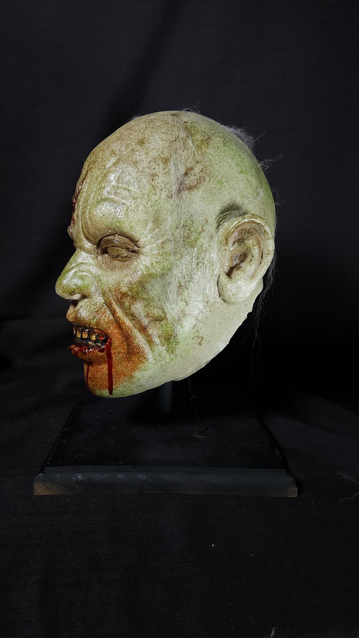 Infected Latex Halloween Zombie Prop Head or Children's Mask