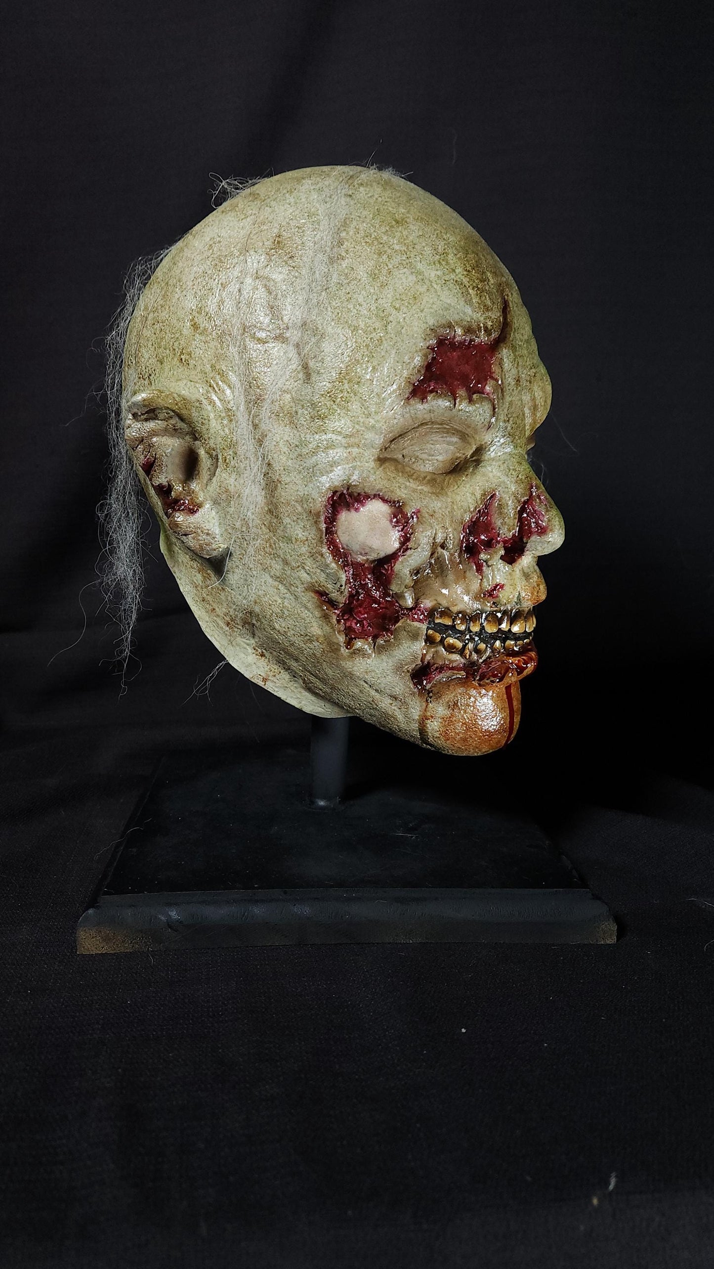 Infected Latex Halloween Zombie Prop Head or Children's Mask