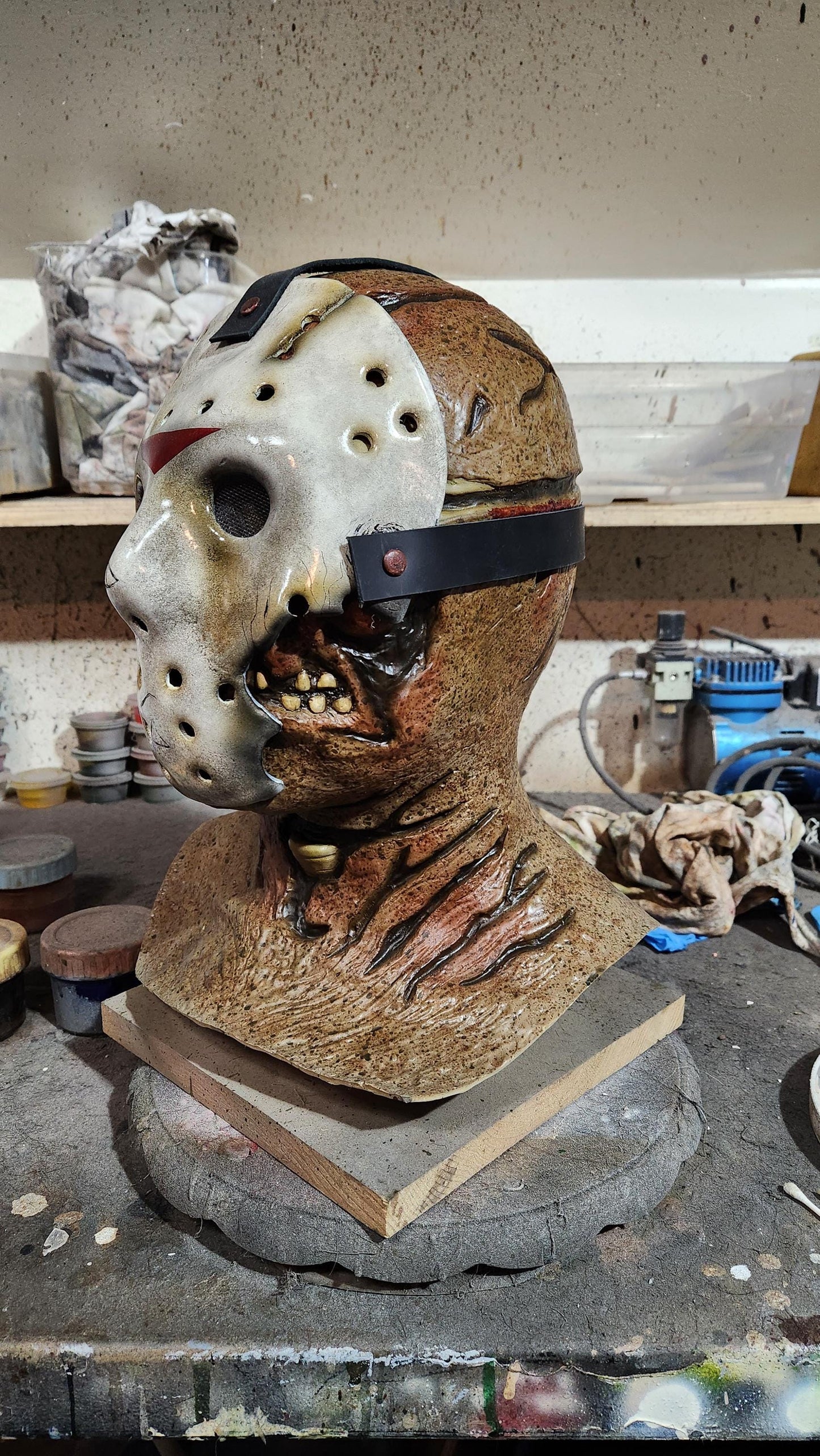 Drowned Revenant Display + Hockey Mask Jason 7 **IN STOCK** Immediate Shipping