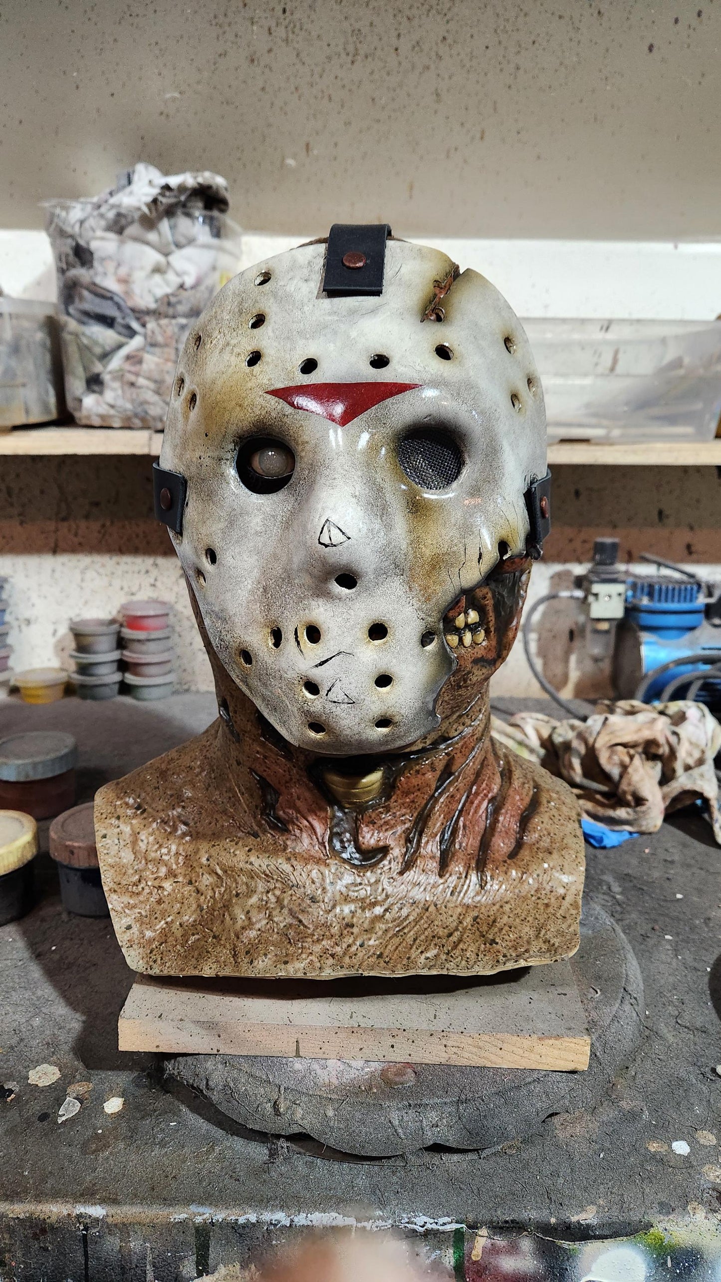 Drowned Revenant Display + Hockey Mask Jason 7 **IN STOCK** Immediate Shipping