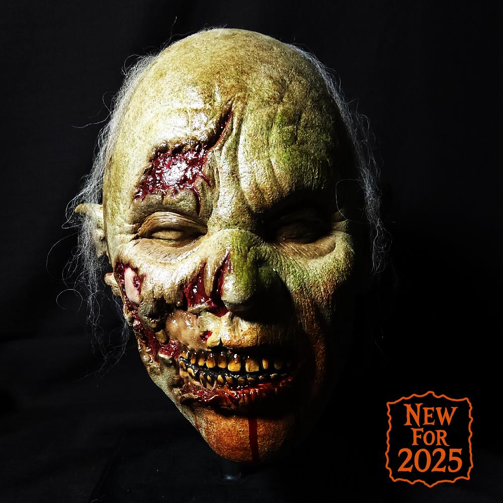 Infected Latex Halloween Zombie Prop Head or Children's Mask