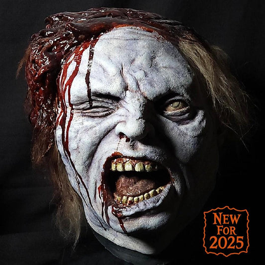 Chopped Latex Zombie Halloween 3/4 Mask